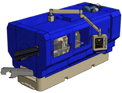 Acme Gridley screw machine guarding for large frame machines