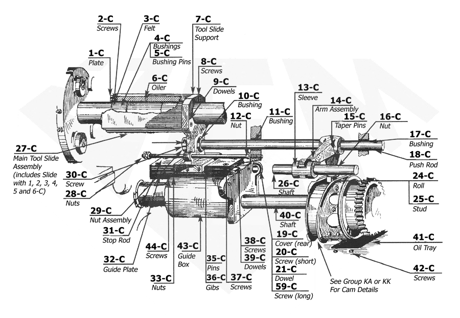 Acme Gridley 1 RA-6 Parts Catalog Group C