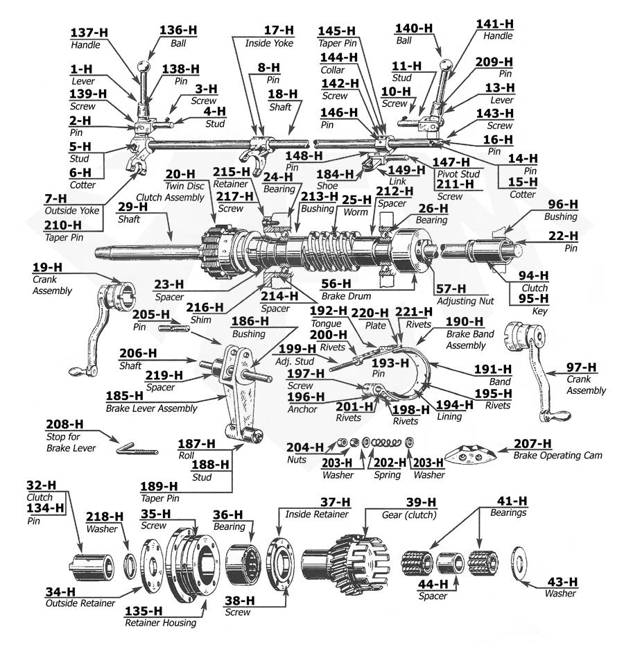 Acme Gridley 2 RB-6 Parts Catalog Group H